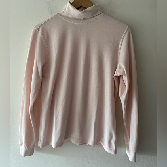 L.L. Bean Light Pink Turtleneck Long Sleeve - Picture 1 of 4
